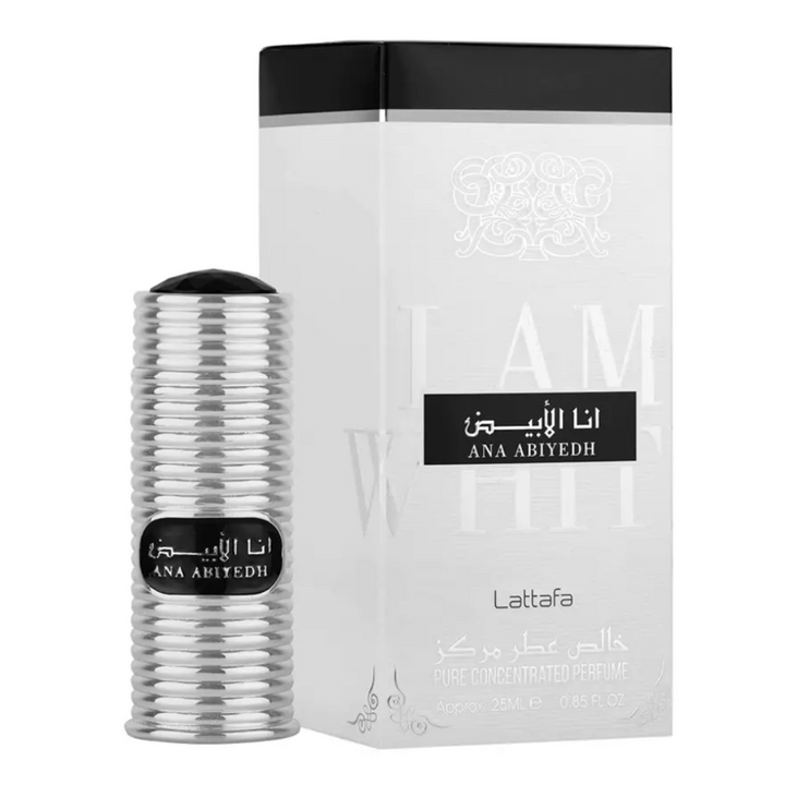 Lattafa ana abiyedh eļļas smaržu unisex 25ml