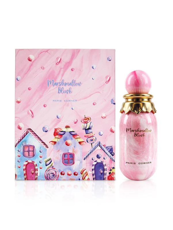 Paris Corner Marshmallow Blush kvepalai – moteriški nišiniai arabiški kvepalai su žaisminga dėžute ir saldžiu kvapu.